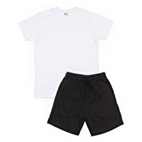 White T-shirt, black trousers