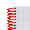 Hojas: Cuadriculadas, Color de espiral: Rojo