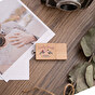 Platte houten USB-stick Platte houten USB-stick