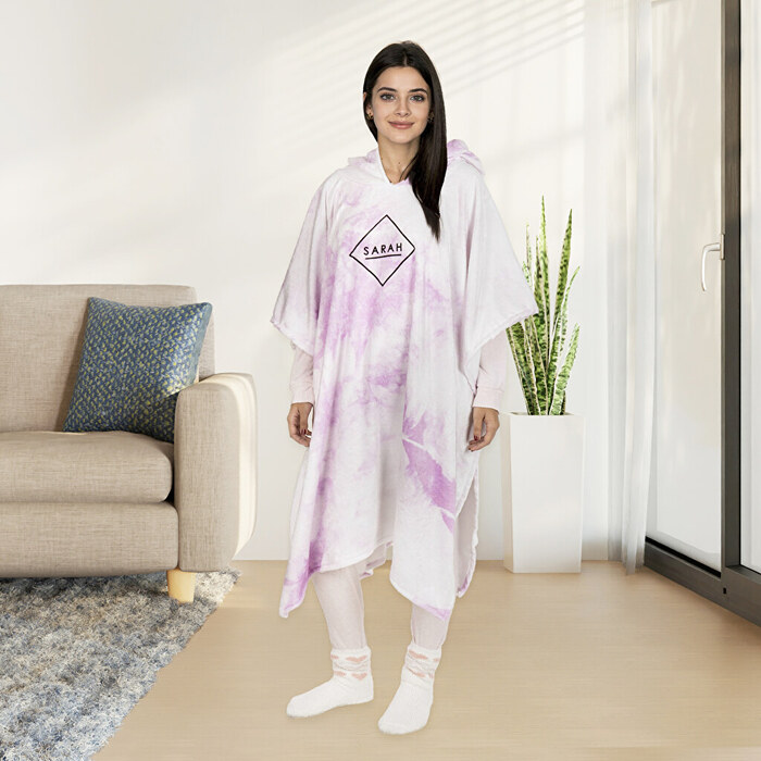 Manta poncho personalizada