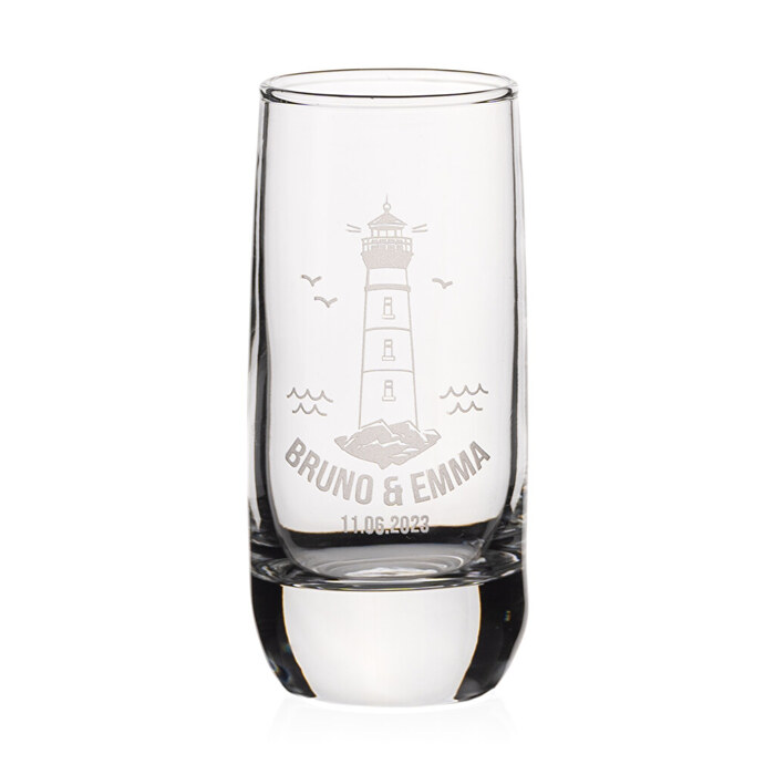 Vaso chupito grabado alto