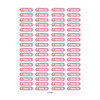 68 small adhesive stickers