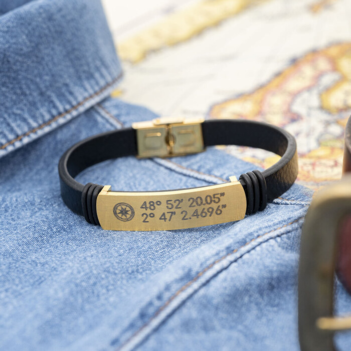 Pulsera de cuero liso
