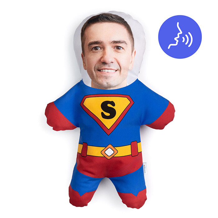 Cojín muñeco pequeño con voz