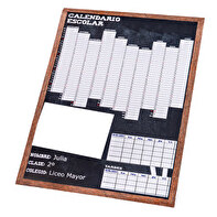 Calendario escolar pared