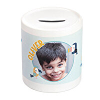 Salvadanaio Personalizzato Bamb&ugrave; - Nome Gioele, Ecologico E Compostabile