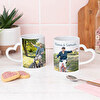Tasse personnalisée avec poignée en forme de cœur