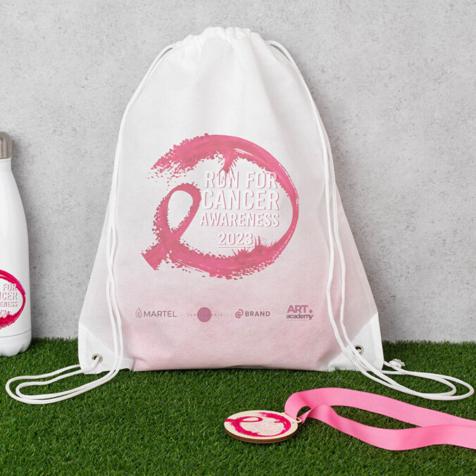 Personalised non woven string backpack