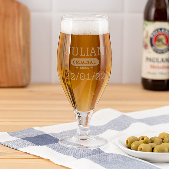 Verres à bière gravés en cristal Verres à bière gravés en cristal