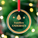 Personlig julekugle i akryl med billede