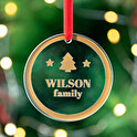 Personalised acrylic Christmas ornaments
