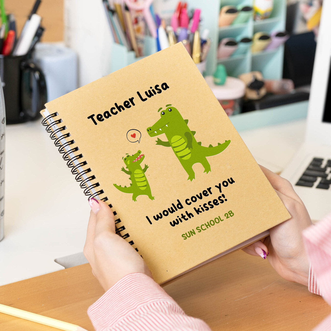 Ekologický zápisník z recyklovaného papíru s vlastním potiskem