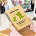 Personalisiertes umweltfreundliches A5-Notizbuch aus Recyclingpapier