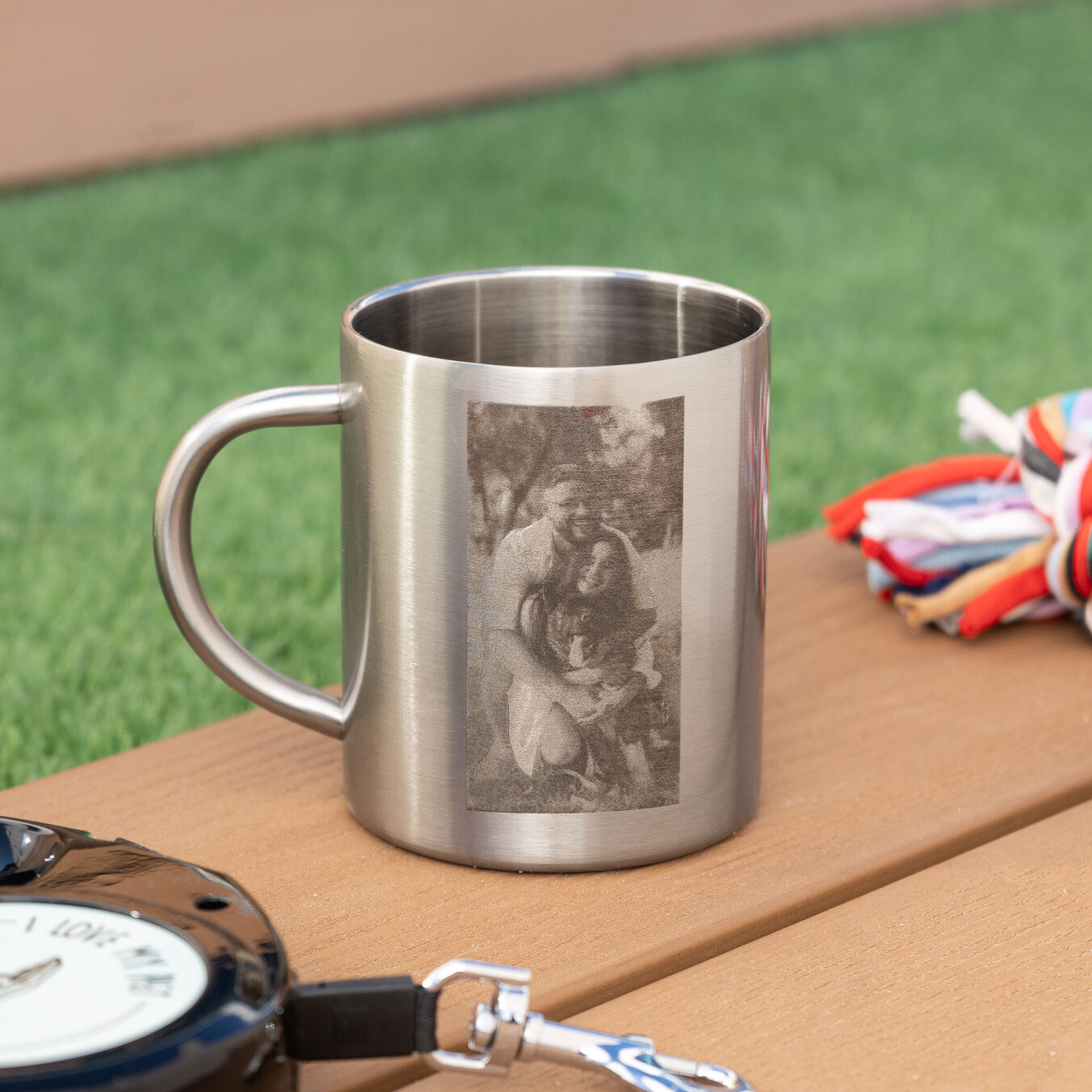 Personalised steel mug