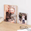 Personalised wooden photo block
