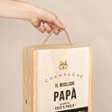 Cassetta per vino personalizzata doppia