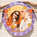 Personalised round towels