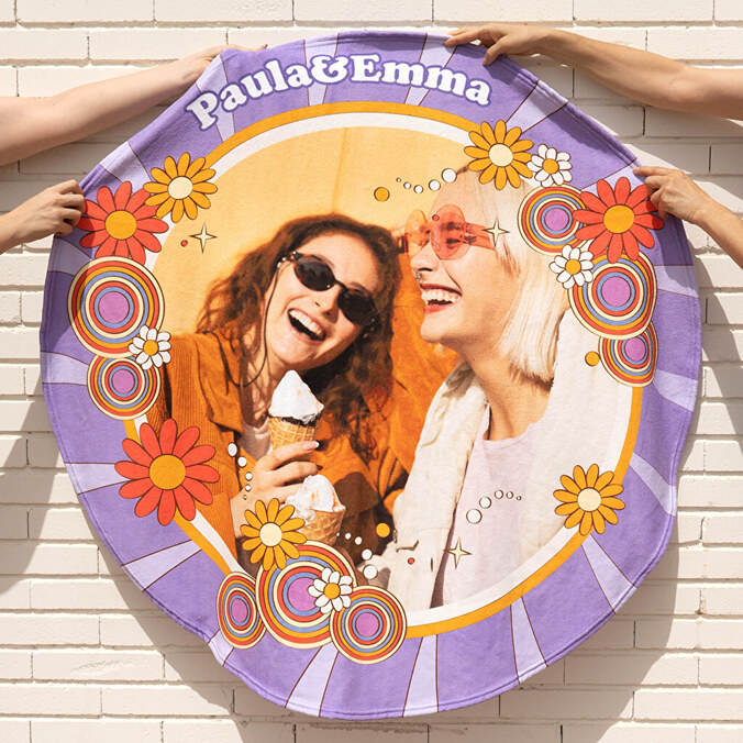 Toallas redondas personalizadas