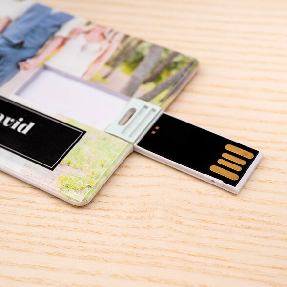 USB-stik med billede og navn