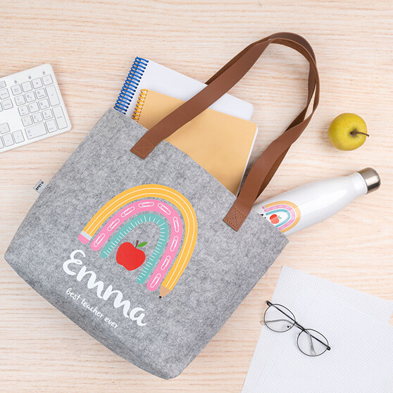 Personalised felt bag