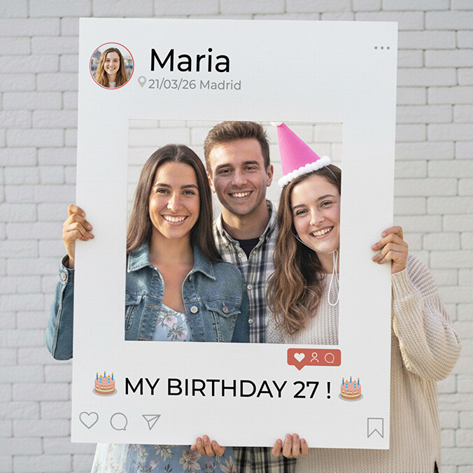 Cornici Photo Booth selfie personalizzate