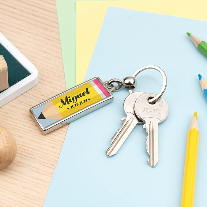 Personalizowany brelok do kluczy podłużny