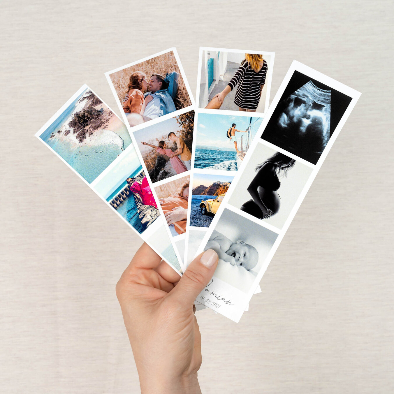 Personalised photo strips