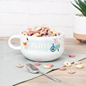 Personlig frukostmugg med handtag