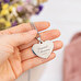 Personalised engraved heart necklace