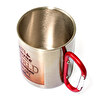 Mug en acier avec mousqueton personnalisé