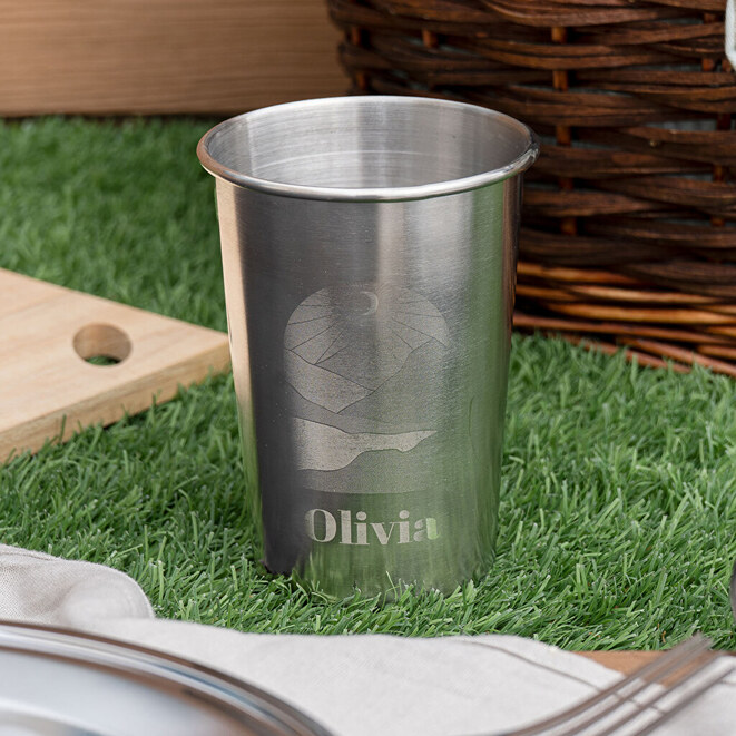 Stainless steel engraved cup Stainless steel engraved cup