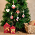 Dřevěná vánoční ozdoba s potiskem kulatá