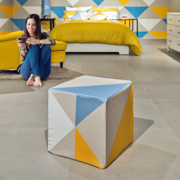 Personalised pouf stool