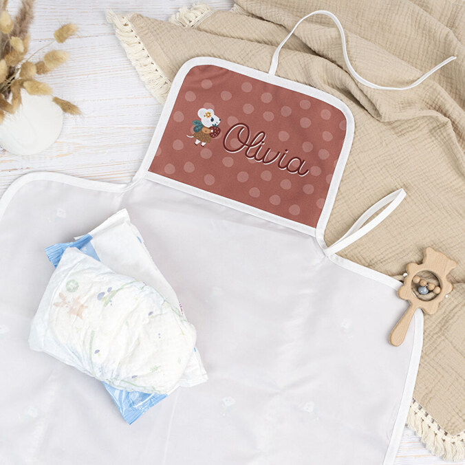 Cambiador portátil bebé personalizado