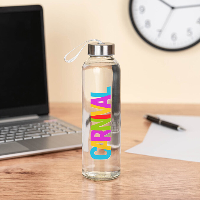 Glazen fles bedrukken