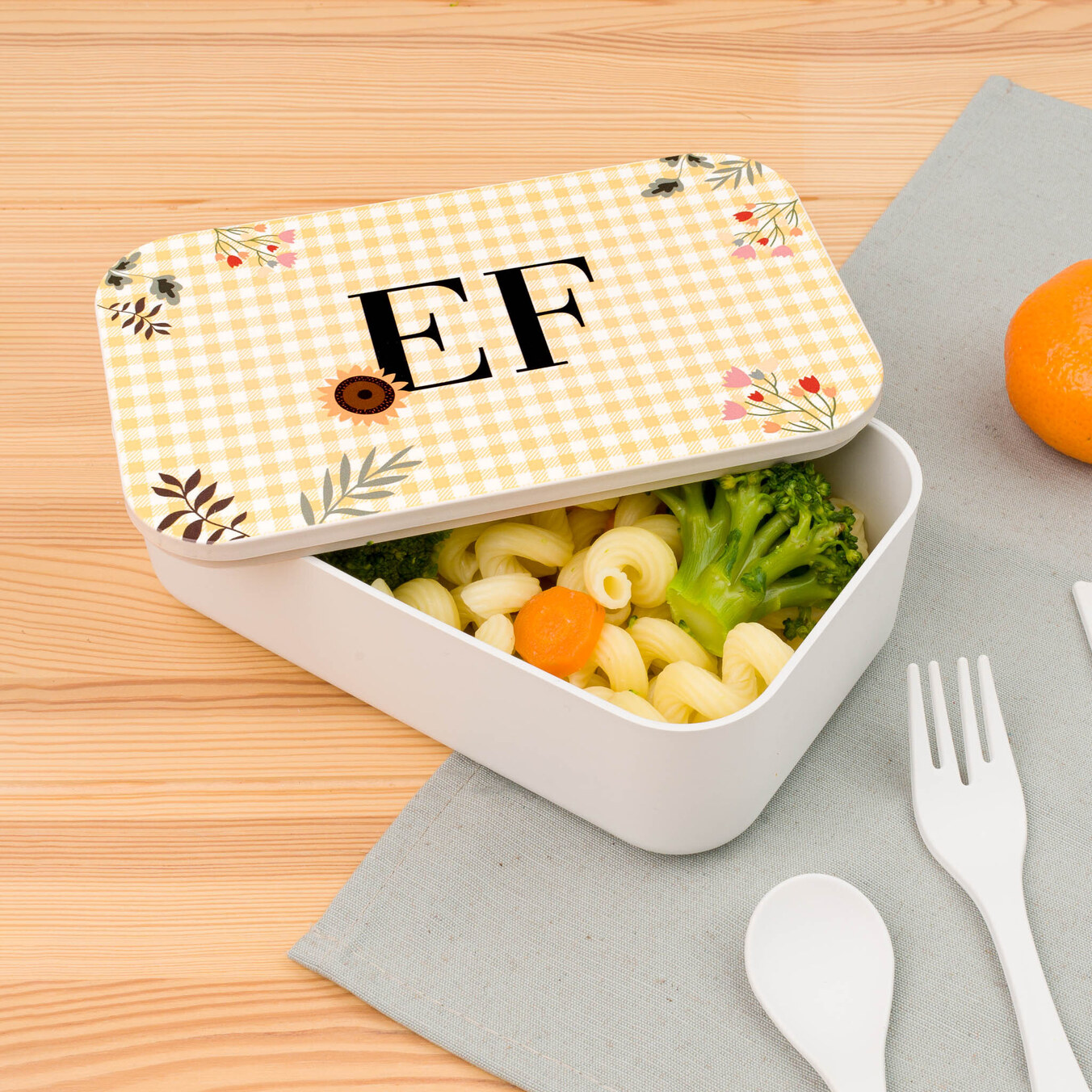 Tupper de plástico personalizado 1 litro