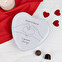 Personalised heart shaped tin box