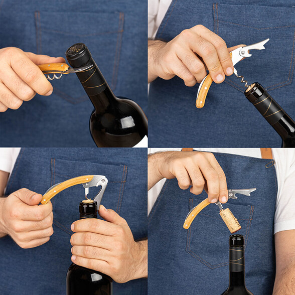 Coffret d'accessoires pour le vin avec étui personnalisé