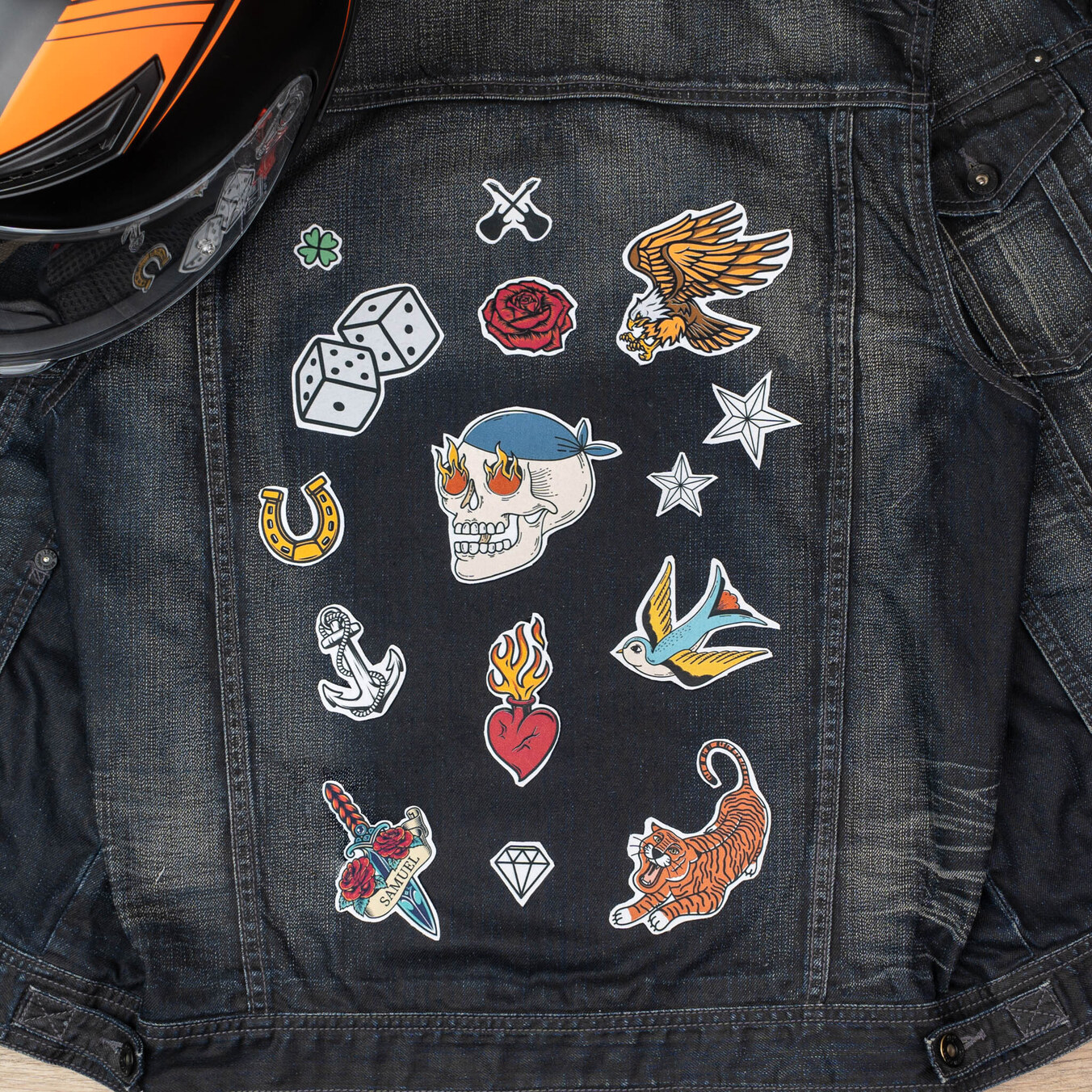 Feuille A4 de patches de vêtements personnalisés