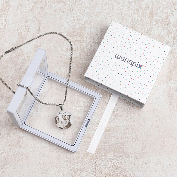 Harmony Gravur Anhänger Mit Kette - Personalisierbar In Gold, Silber, Rose