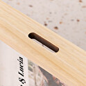 Hucha de madera personalizada