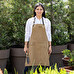 Brown embroidered apron Brown embroidered apron