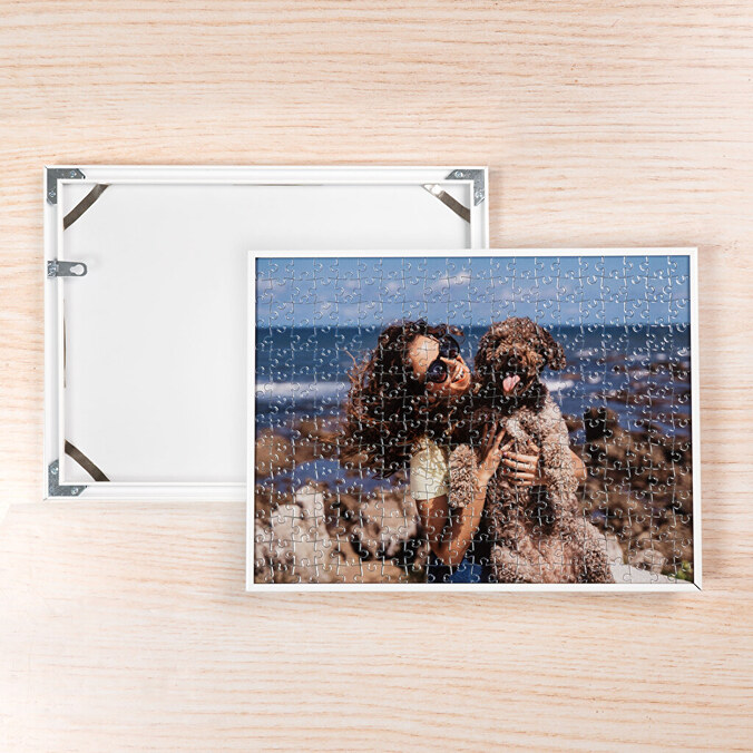 Puzzles de cartón personalizados enmarcados