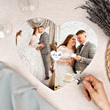 Personalised heart shaped magnetic puzzle