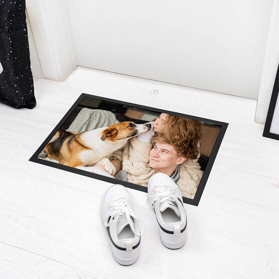 Example of a doormat for a family with a dog