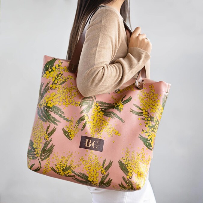 Borsa shopper con cerniera personalizzata