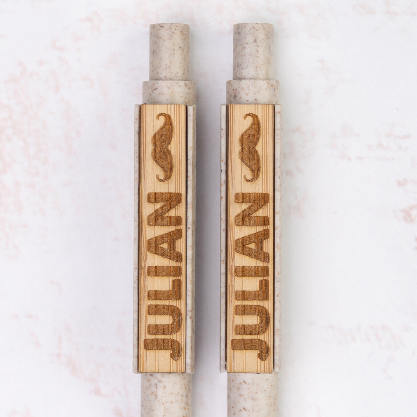 Engraved eco-friendly pen and mechanical pencil set