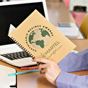 Personalised eco-friendly A5 notebook made from recycled paper