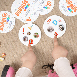 "Match Bubbles" card game