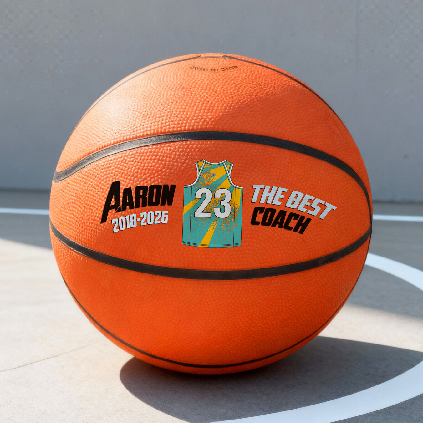 Bola de basquete luminosa personalizada